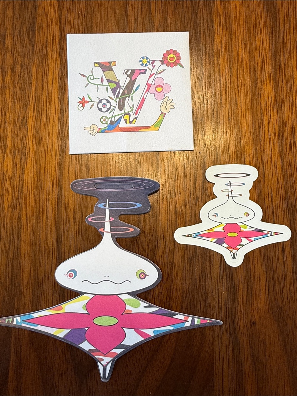 LVxTM Superflat Onion Head Alien Ornament and Sticker